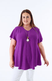 Nina Blouse in Plum 