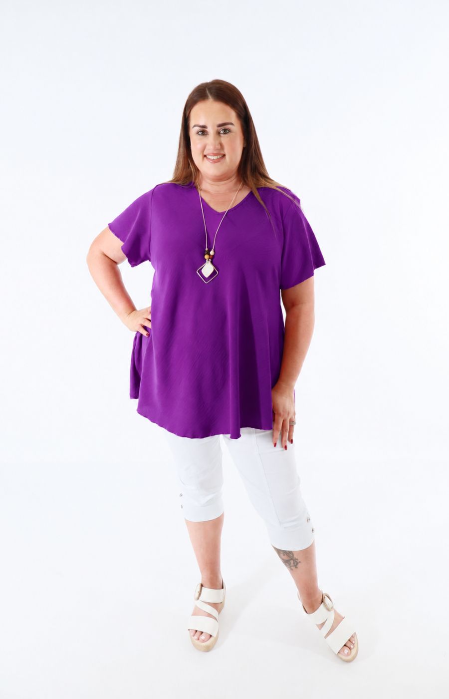 Nina Blouse in Plum 