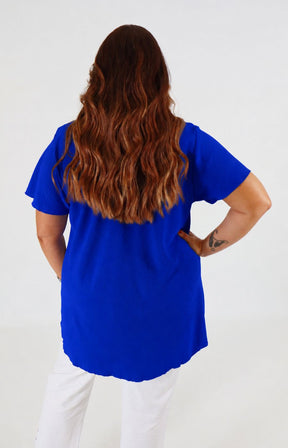 Nina Blouse in Royal Blue 