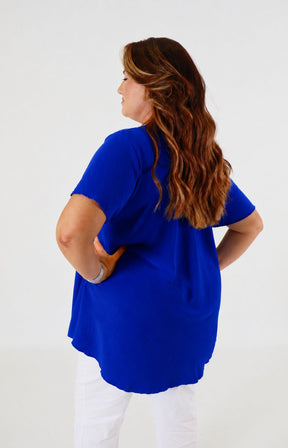 Nina Blouse in Royal Blue 