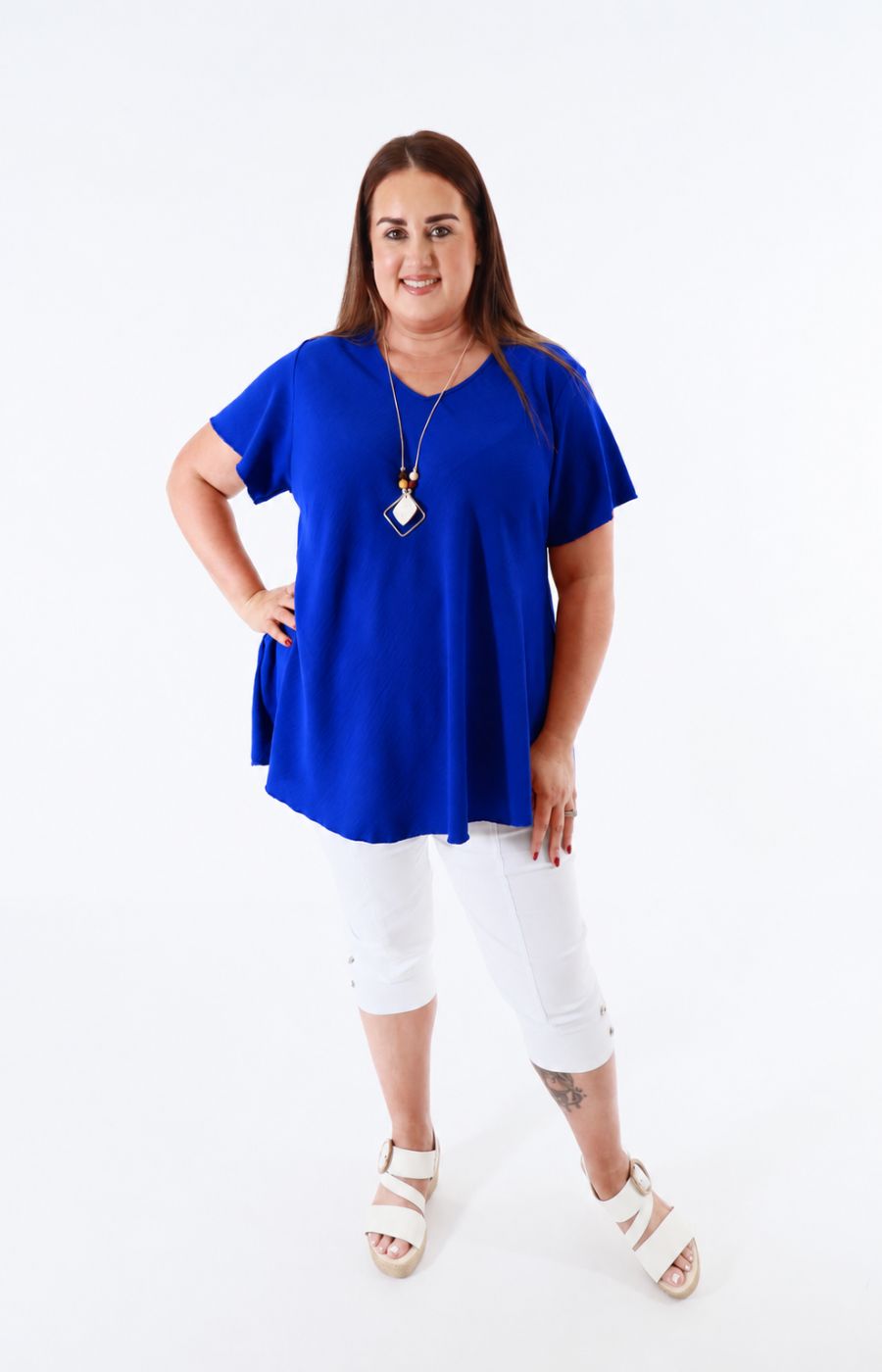 Nina Blouse in Royal Blue 