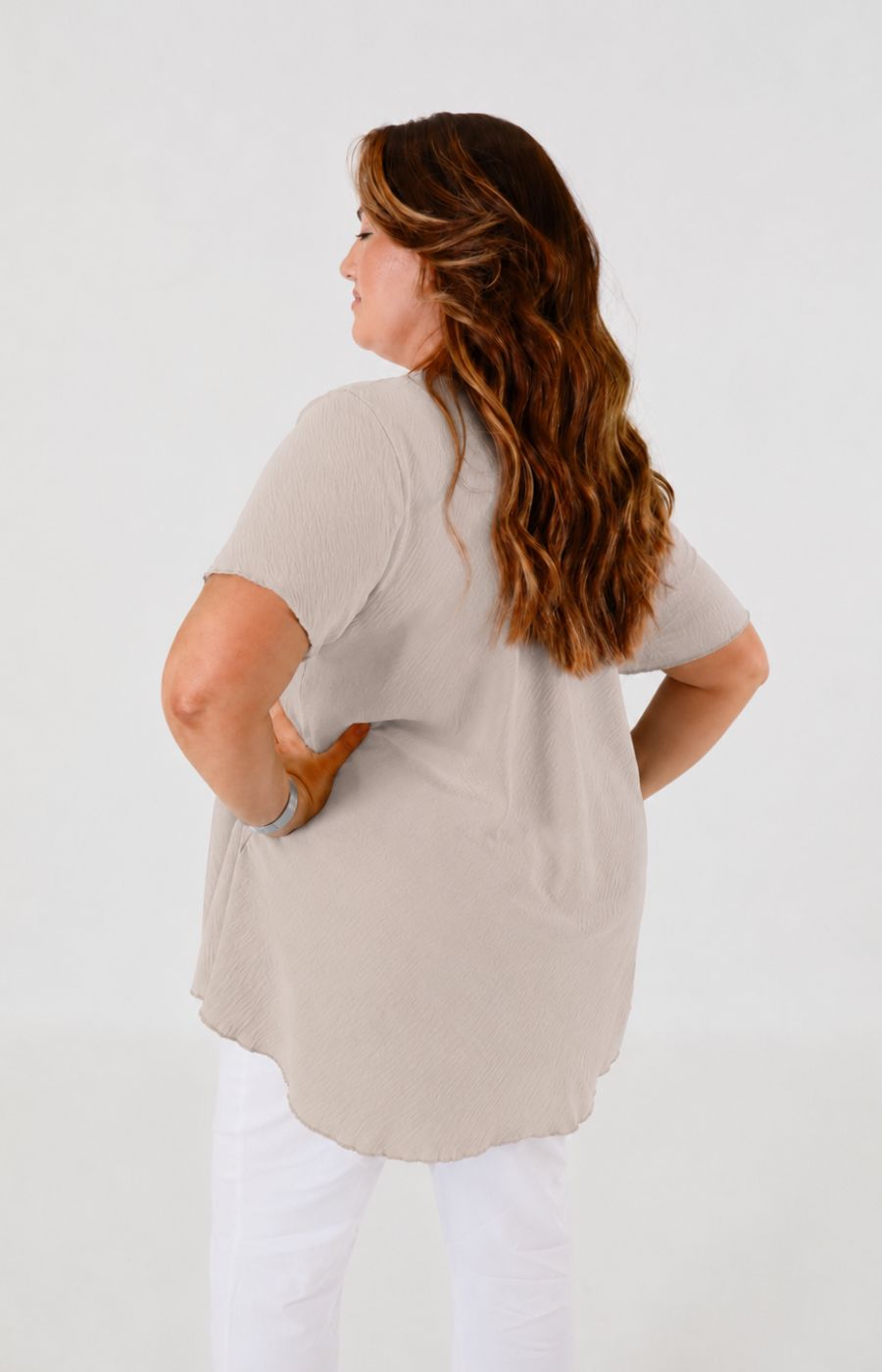 Nina Blouse in Tan 
