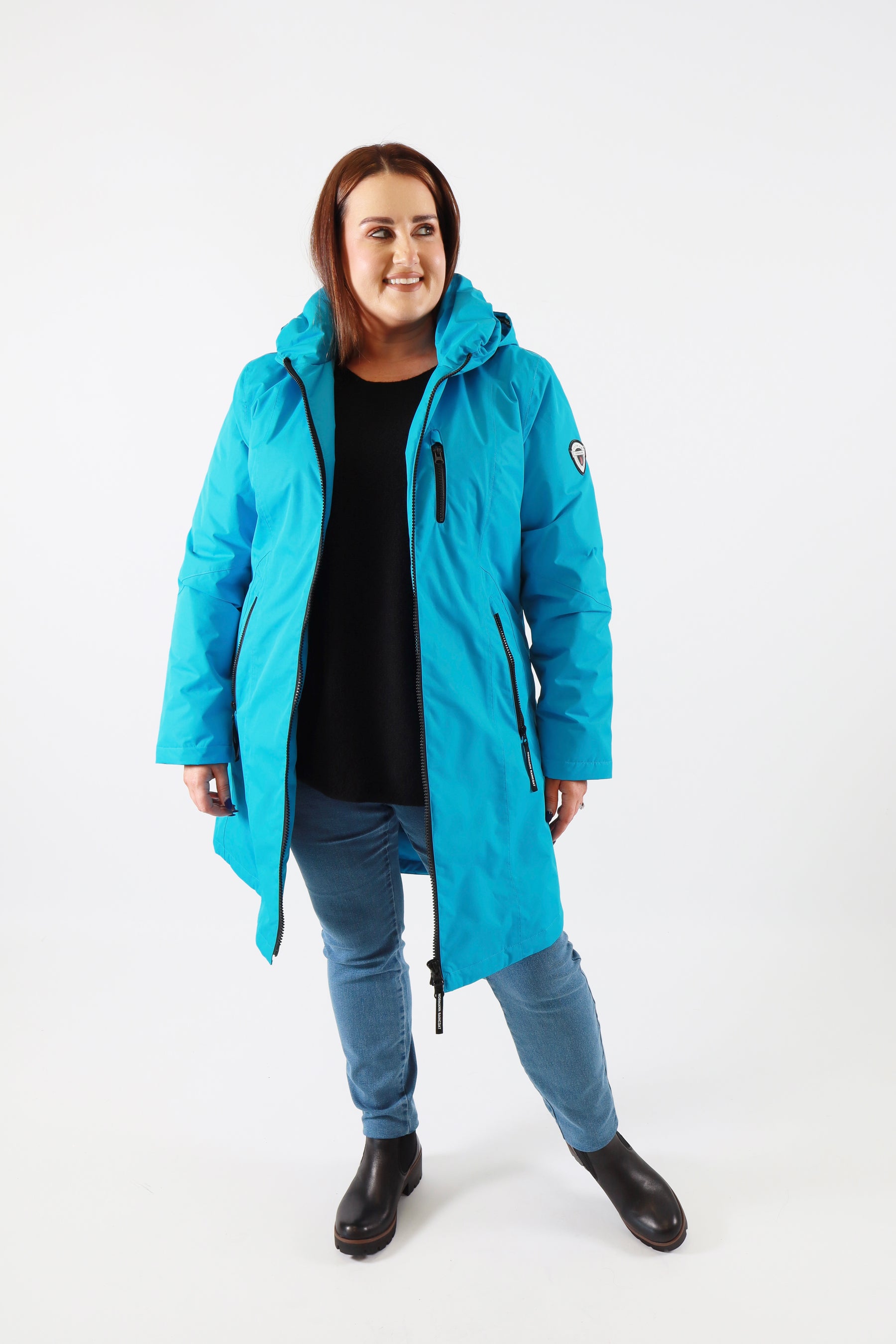 Normann Waterproof Coat in Blue