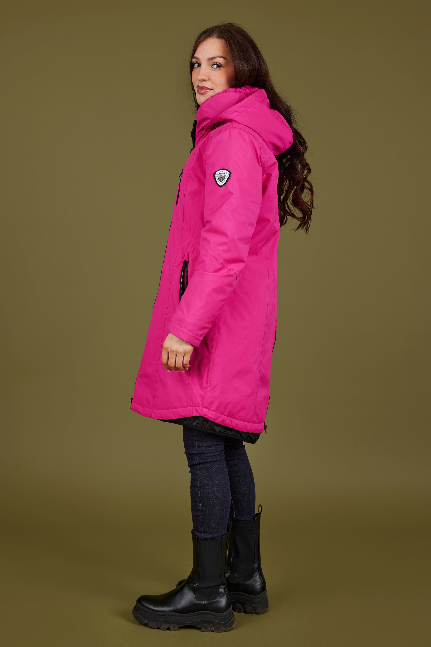 Normann Waterproof Coat in Pink