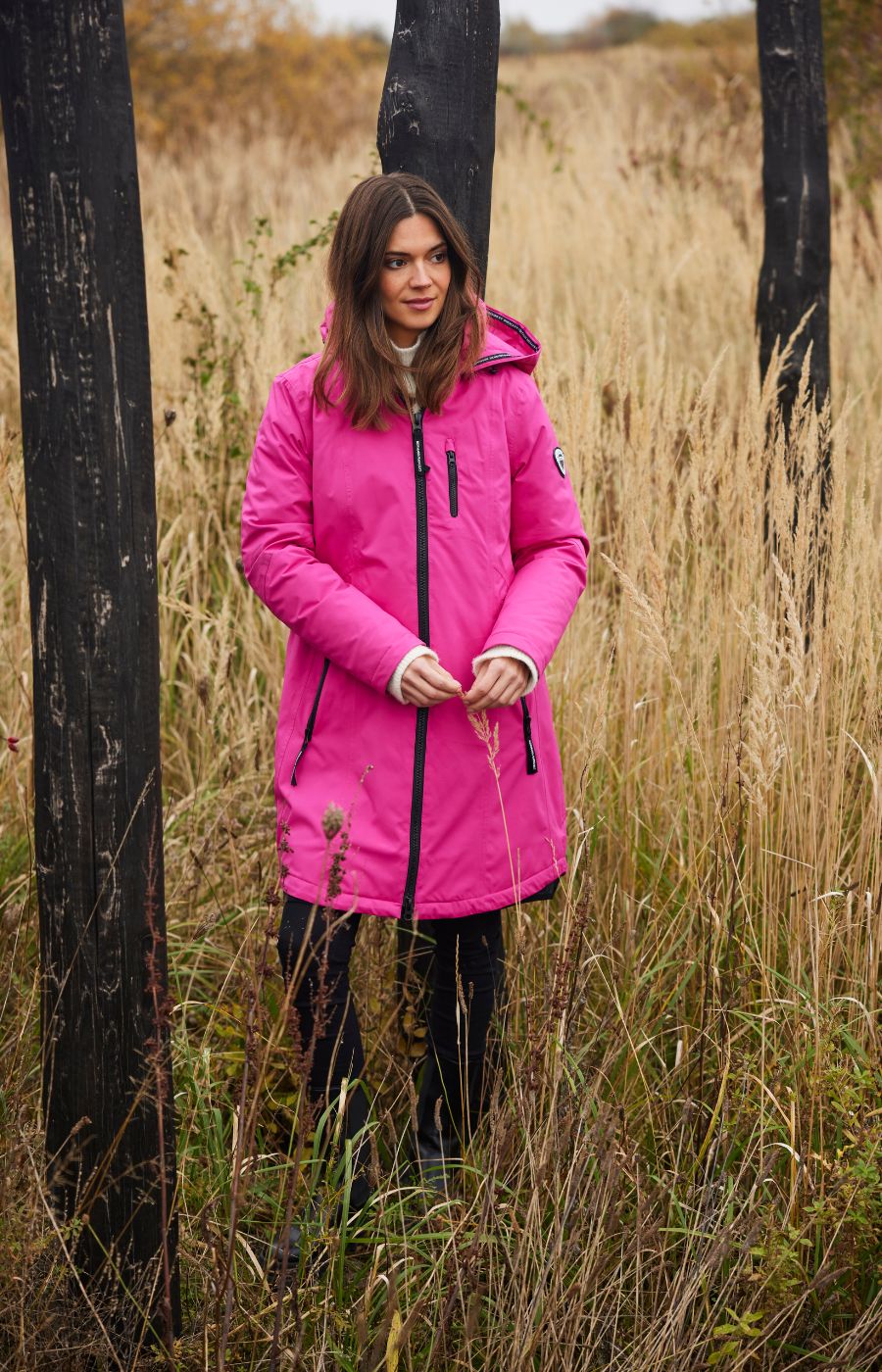 Normann Waterproof Coat in Pink