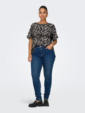 Only Carmakoma Vica Blouse in Zebra