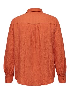 Only Carmakoma Carelviro Shirt in Burnt Orange