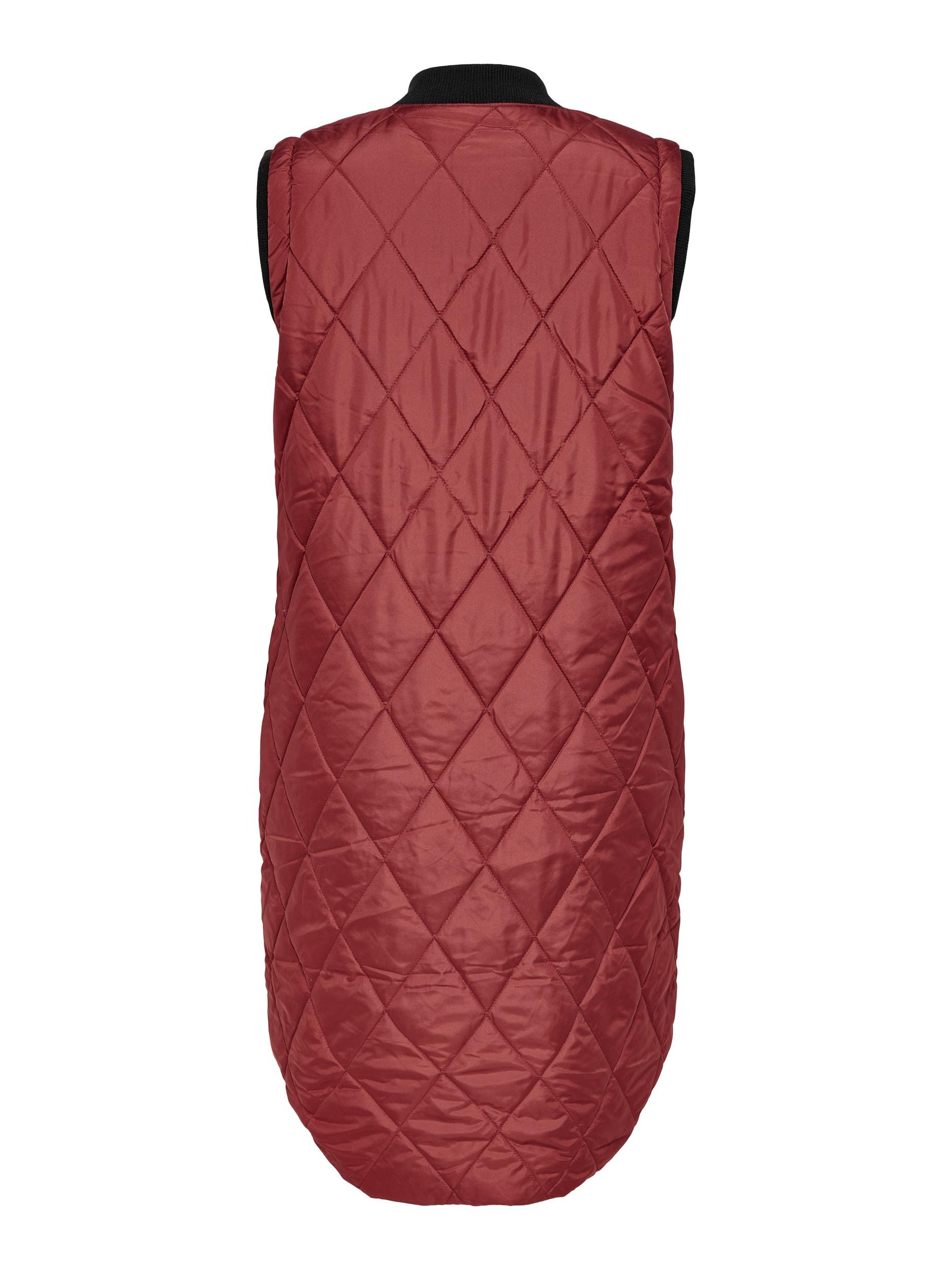 Only Carmakoma Longline Gilet in Spiced Apple