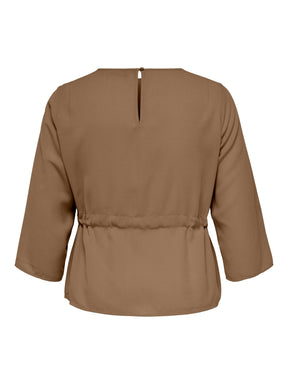 Only Carmakoma Thea Blouse in Brown