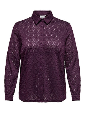Only Carmakoma Aubrey Shirt in Wine