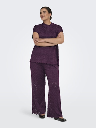 Only Carmakoma Aubrey Trousers in Wine