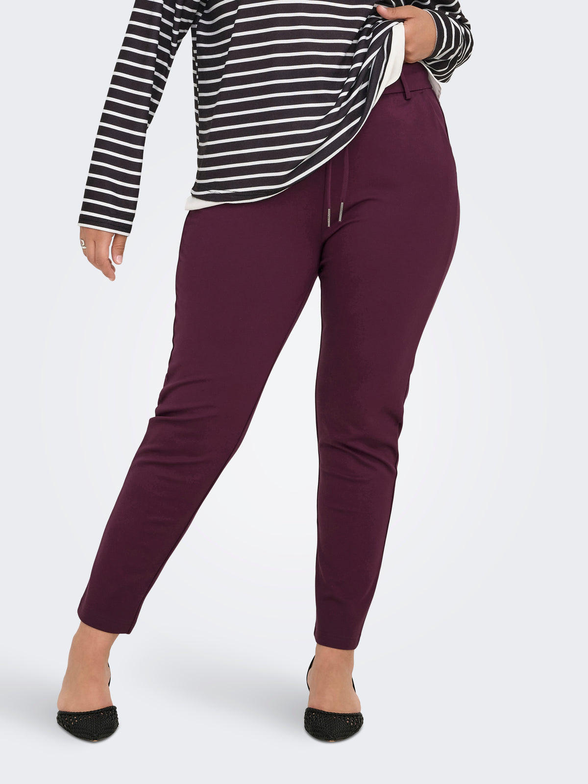Only Carmakoma Life Trousers in Wine
