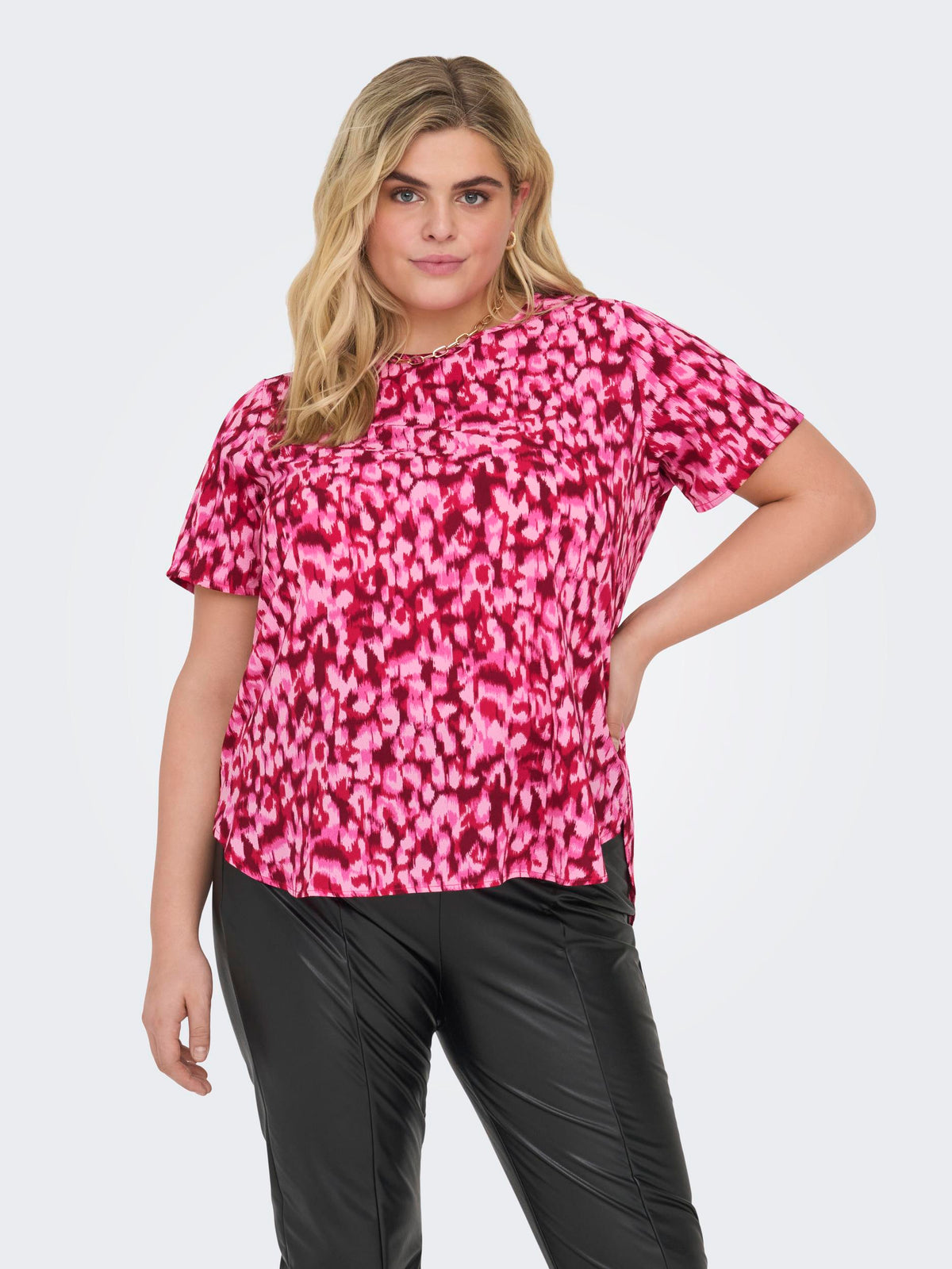Only Carmakoma Pink Leopard Top