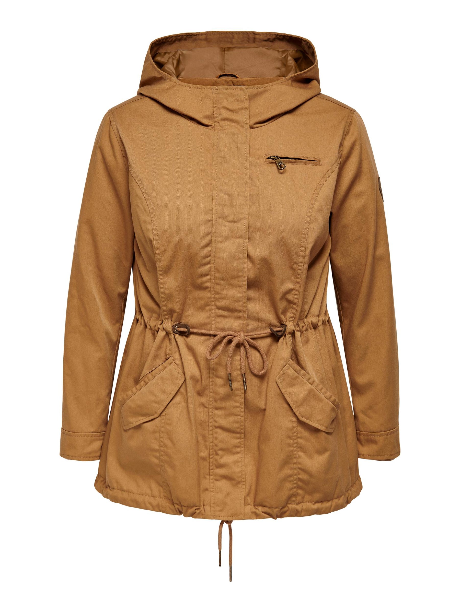 Only Carmakoma Parka Jacket in Brown