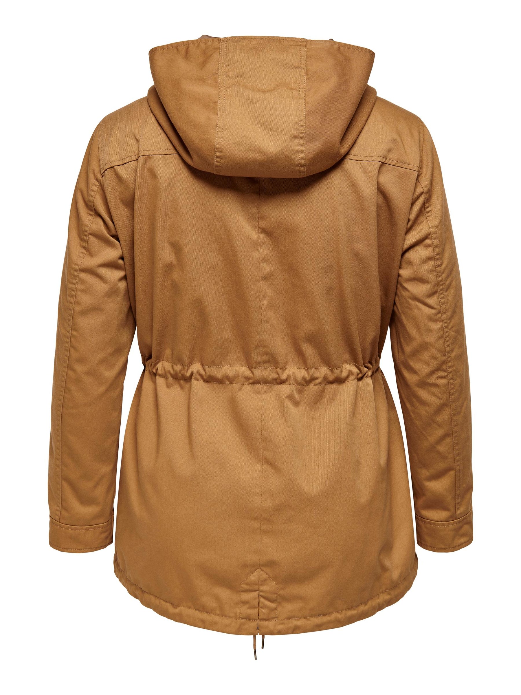 Only Carmakoma Parka Jacket in Brown