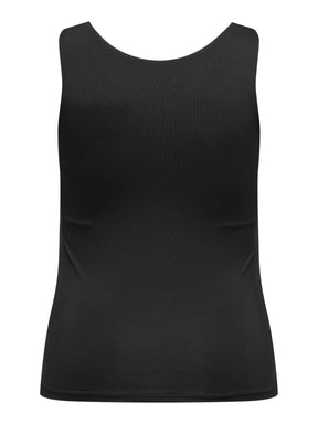 Only Carmakoma Rea 2 Way Vest Top In Black