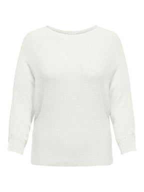 Only Carmakoma Geena Pullover in Off-White
