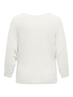Only Carmakoma Geena Pullover in Off-White