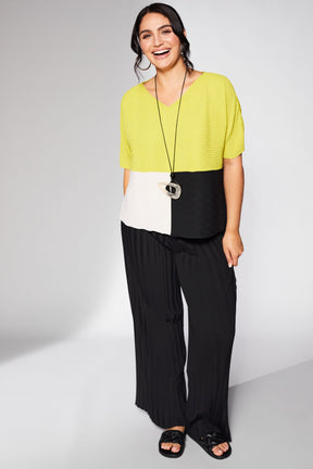 Ora Wave Pleated Top