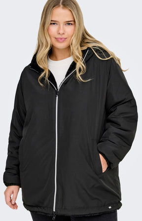Only Carmakoma 2 Way Candy Coat in Black