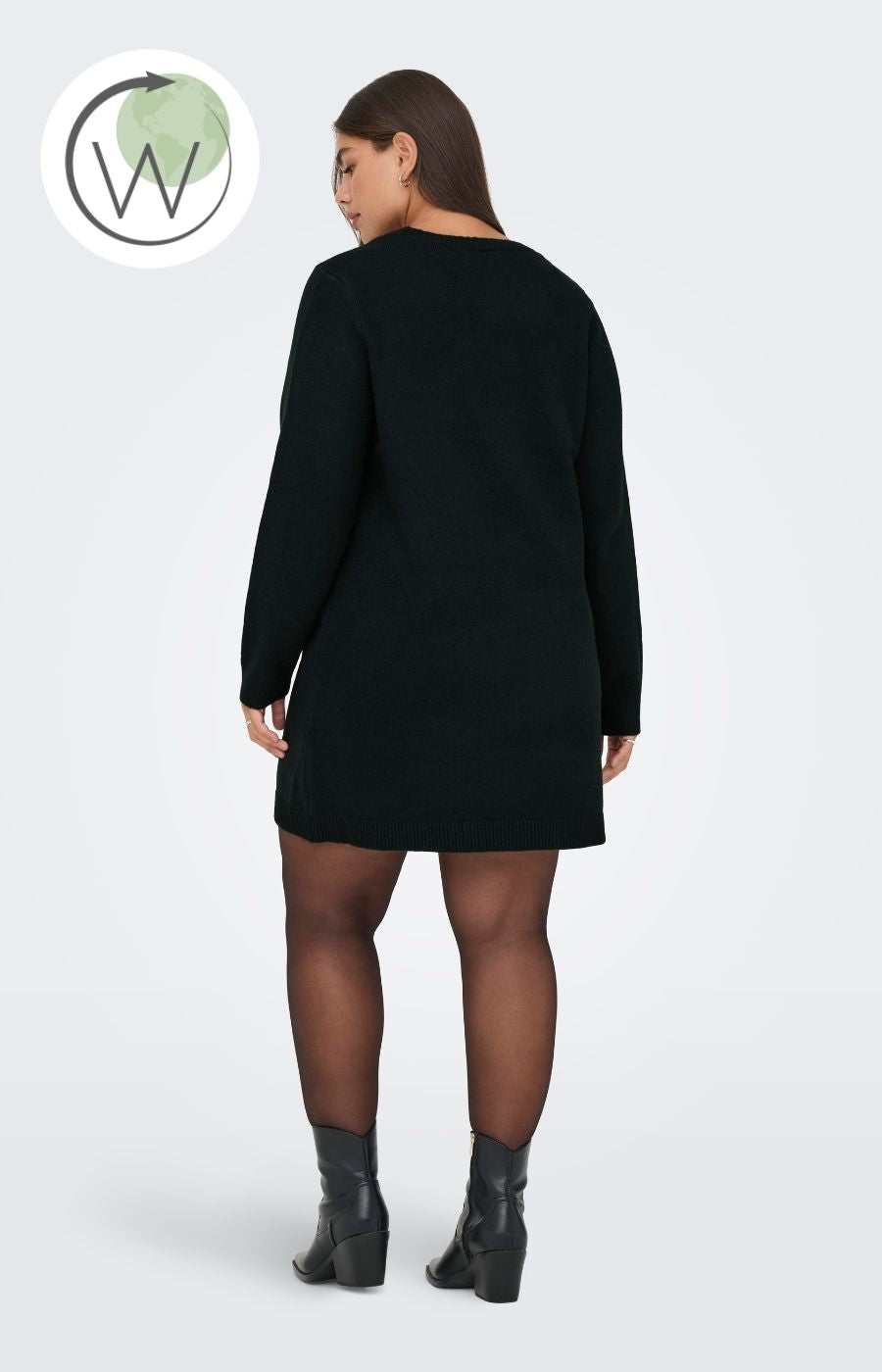 Only Carmakoma Abby Knit Dress in Black