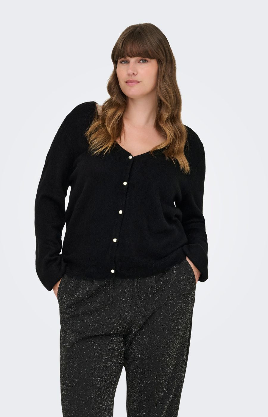 Only Carmakoma Adele Cardigan in Black