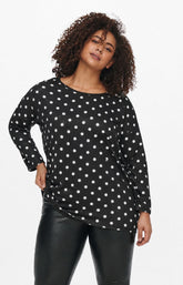 Only Carmakoma Alba Top in Black Dot 