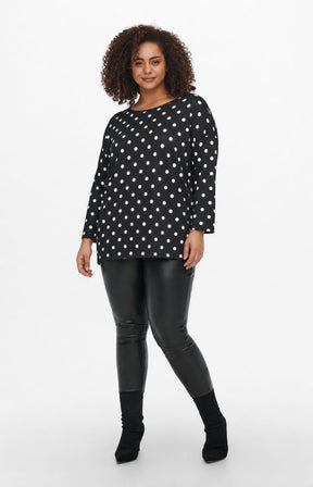 Only Carmakoma Alba Top in Black Dot 