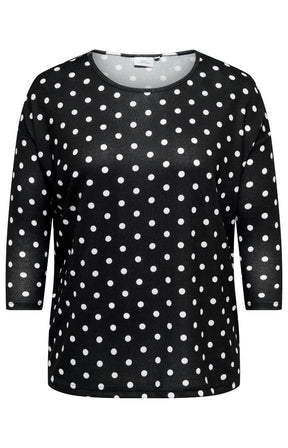 Only Carmakoma Alba Top in Black Dot 
