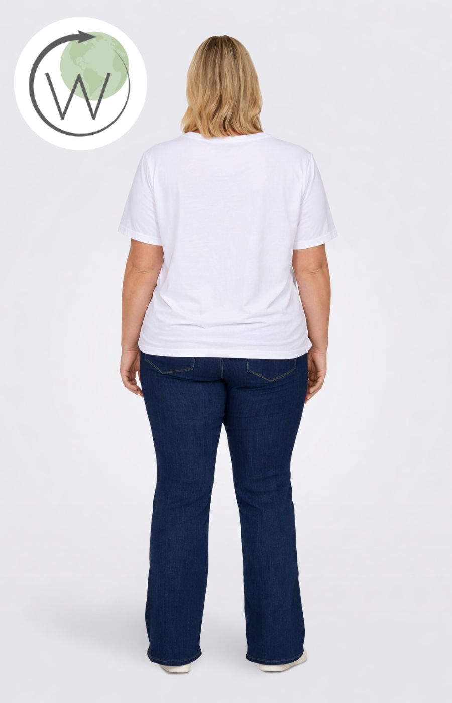 Only Carmakoma Alberte T-Shirt in White 