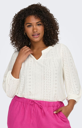 Only Carmakoma Andra Top in White
