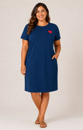 Only Carmakoma Anita Dress in Navy 