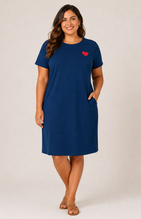 Only Carmakoma Anita Dress in Navy 