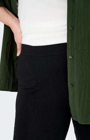 Only Carmakoma Black Cotton Leggings 