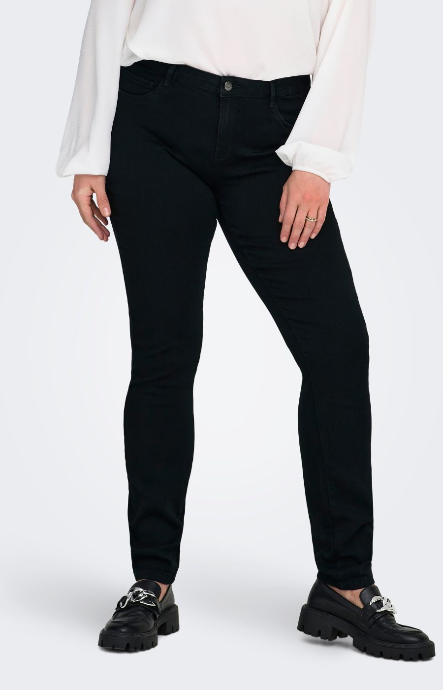 Only Carmakoma Black Skinny Jeans 