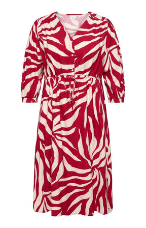 Only Carmakoma Camille Dress in Red, front view 