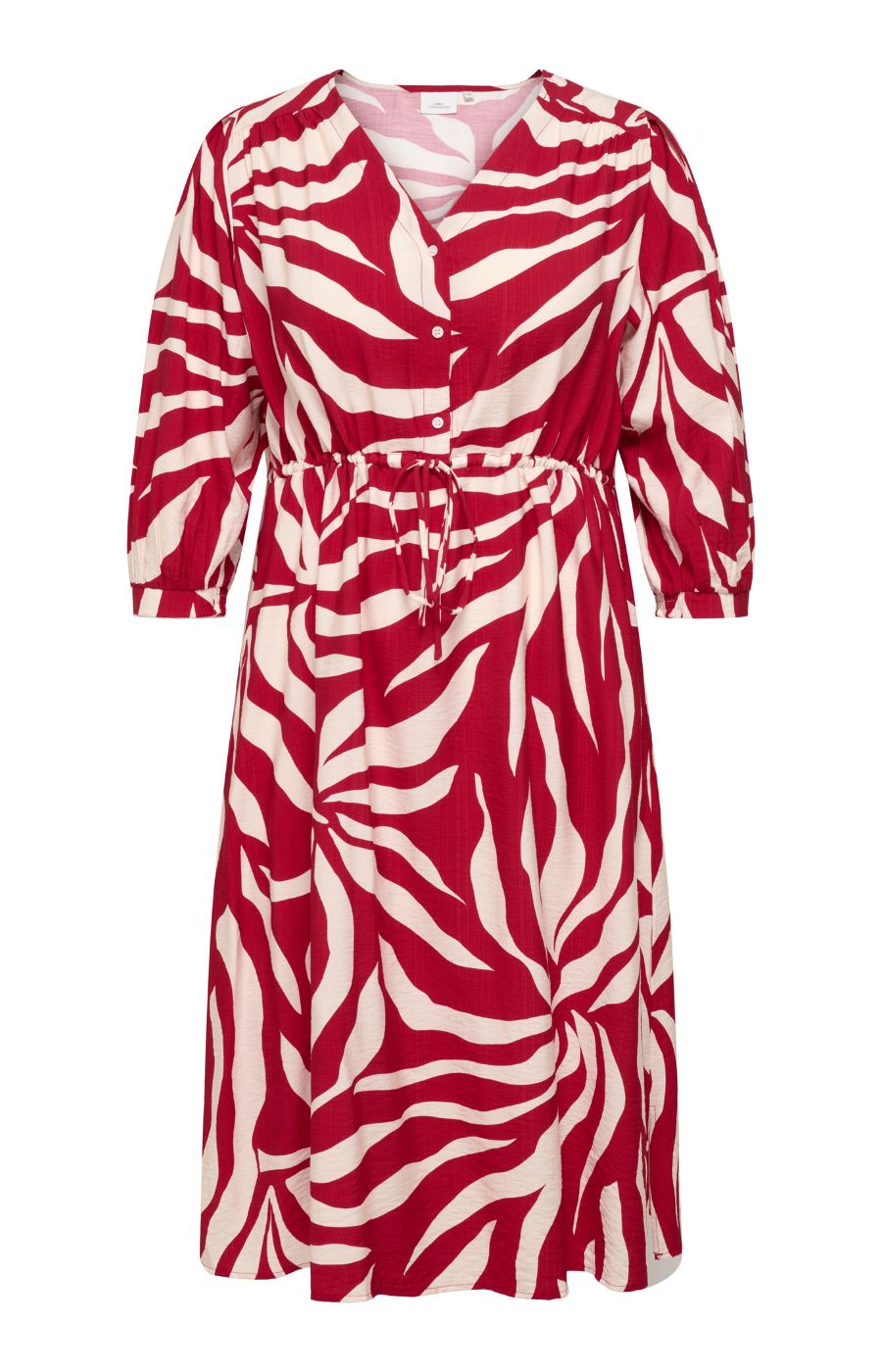 Only Carmakoma Camille Dress in Red, front view 