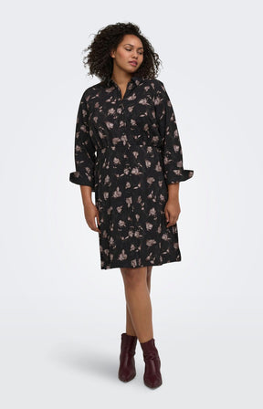 Only Carmakoma Carrie Dress in Dark Brown 