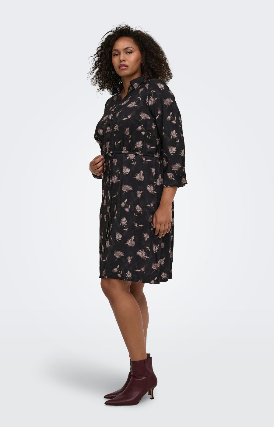 Only Carmakoma Carrie Dress in Dark Brown 