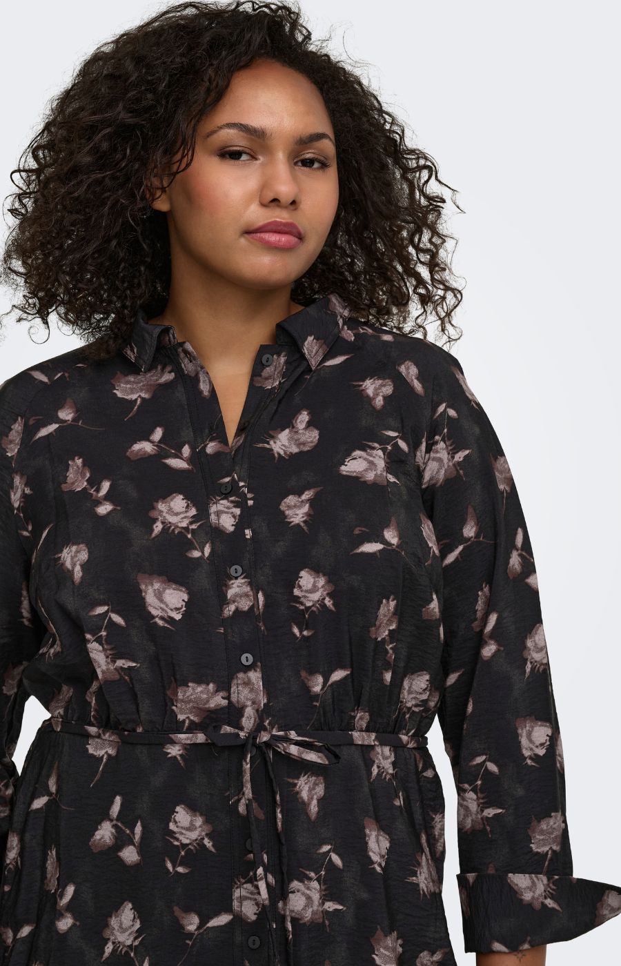 Only Carmakoma Carrie Dress in Dark Brown