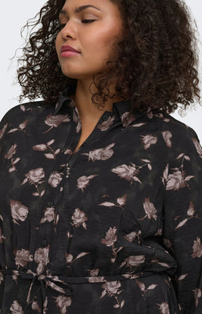 Only Carmakoma Carrie Dress in Dark Brown 