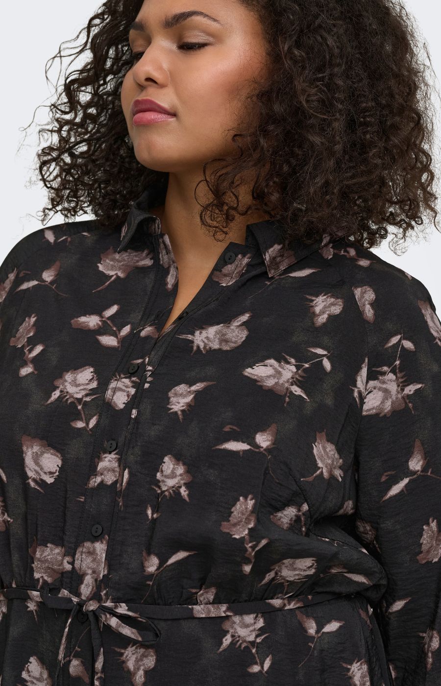 Only Carmakoma Carrie Dress in Dark Brown 