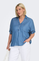 Only Carmakoma Charis Shirt in Denim 