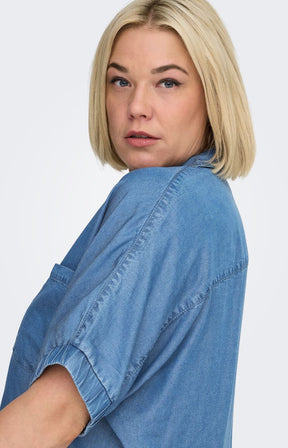 Only Carmakoma Charis Shirt in Denim 