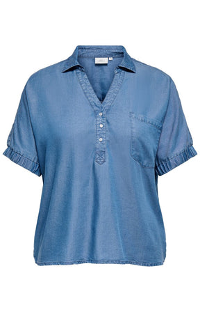 Only Carmakoma Charis Shirt in Denim 