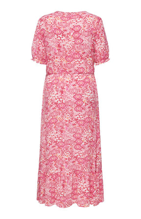 Only Carmakoma Chianti Dress in Pink 