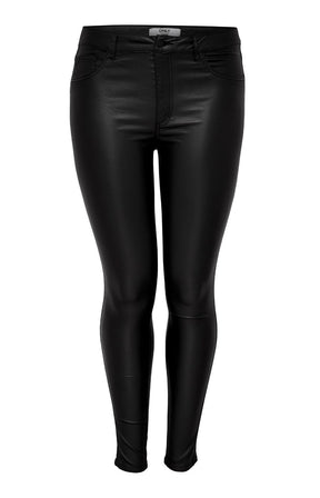 Only Carmakoma Coated Skinny Jean in Black 