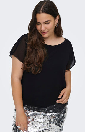 Only Carmakoma Coko Blouse in Black