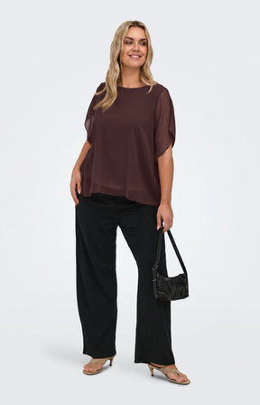 Only Carmakoma Coko Blouse in Coffee Bean 
