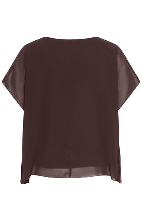 Only Carmakoma Coko Blouse in Coffee Bean 